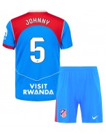 Atletico Madrid Johnny Cardoso #5 Kolmaspaita Lasten 2025-26 Lyhythihainen (+ shortsit)
